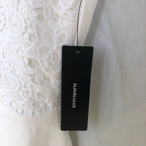 Lulus lace dress white NWT - Picture 6 of 8